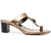 Mules mit Logo-Schild