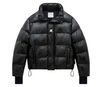 Gefütterte Jacke mit Logo-Schild