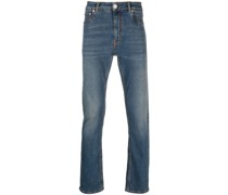 Halbhohe Straight-Leg-Jeans