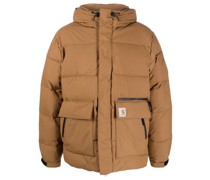 Gefütterte Jacke mit Logo-Patch