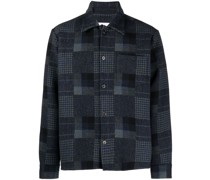 Hemdjacke mit Patchwork-Print