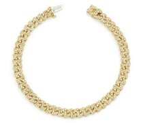 18kt Gelbgoldarmband mit Pavé