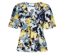 Bluse mit abstraktem Print