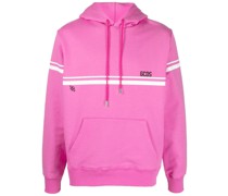 Gestreifter Hoodie mit Logo