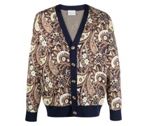 Cardigan mit Paisley-Print