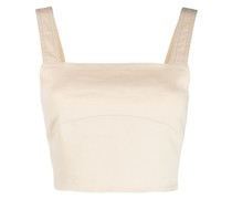 Cropped-Top mit eckigem Ausschnitt