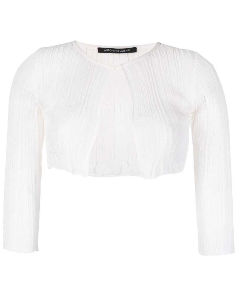 Antonino Valenti Damen Gestrickter Cropped-Cardigan
