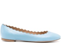 Lauren leather ballerina shoes