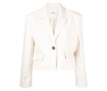 Blazer aus Faux-Leder
