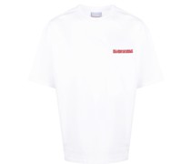 T-Shirt mit Logo-Stickerei