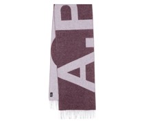 A.P.C. Schal mit Logo-Print