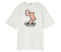 T-Shirt mit Schlitzen