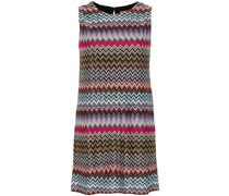 zigzag-woven mini dress
