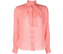 Bluse mit Schleifenkragen