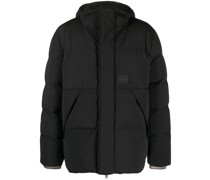 Gefütterte Jacke mit Logo-Patch