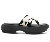 Sandalen mit Kuh-Print 60mm