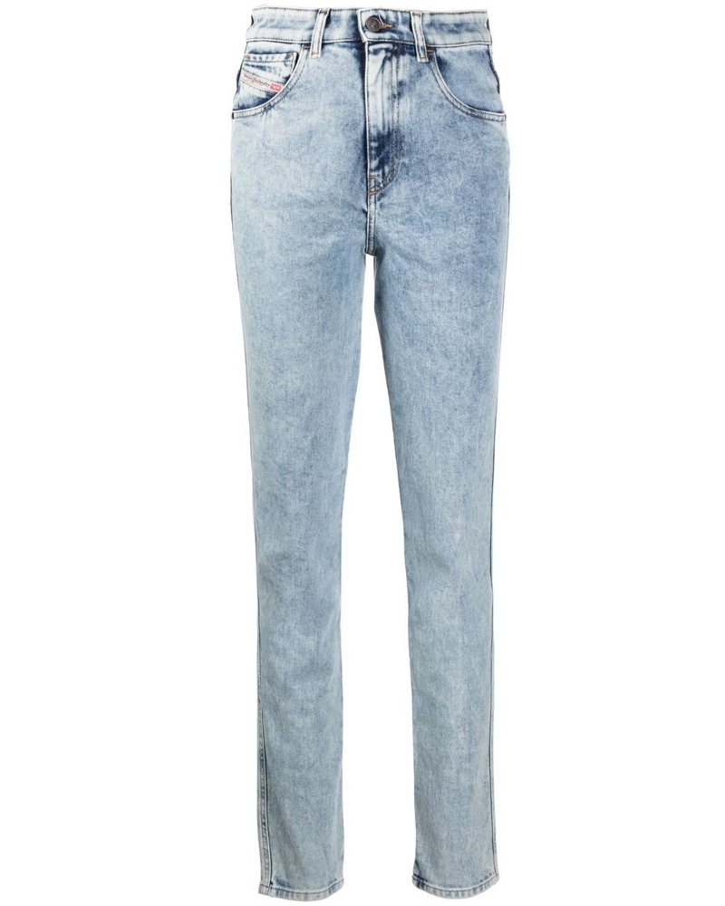 Diesel Damen Ausgeblichene Skinny-Jeans