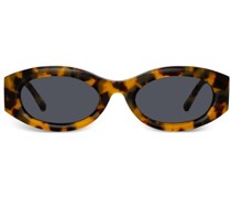 Ovale Berta Sonnenbrille in Schildpattoptik