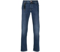 Tief sitzende Straight-Leg-Jeans
