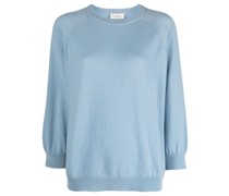 Kaschmirpullover mit Rundhalsausschnitt