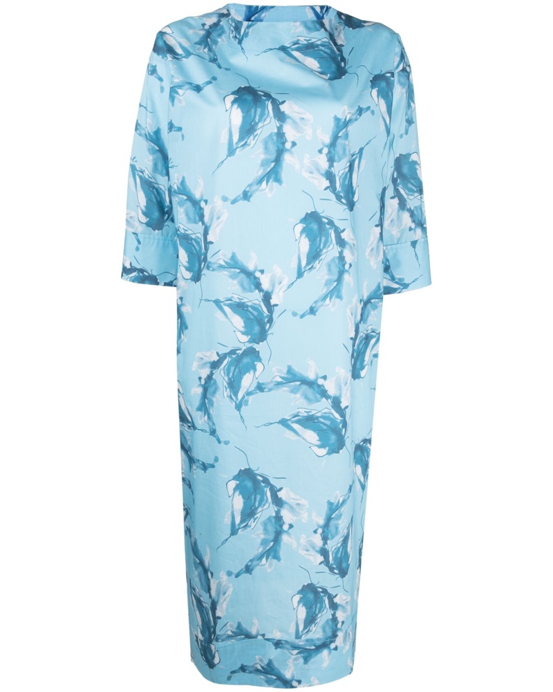 Malo Damen Midikleid mit grafischem Print