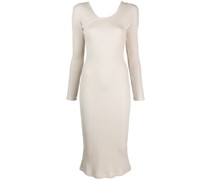 Asymmetrisches Strick-Midikleid