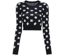 Cropped-Pullover mit Logo