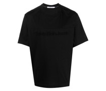 T-Shirt mit Logo-Stickerei