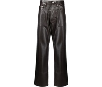 Tapered-Hose aus Faux-Leder