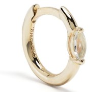 9kt Gelbgoldcreolen mit Diamanten