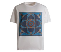 T-Shirt mit Marine-Print