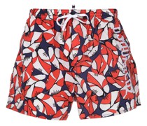 Badeshorts mit grafischem Print