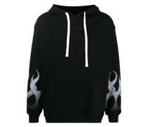 Hoodie mit Flammen-Print