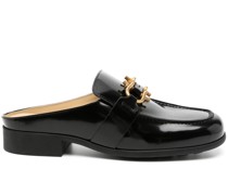 open-back leather loafers