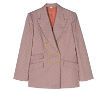 GG jacquard double-breasted blazer