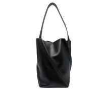 Swirl leather tote bag