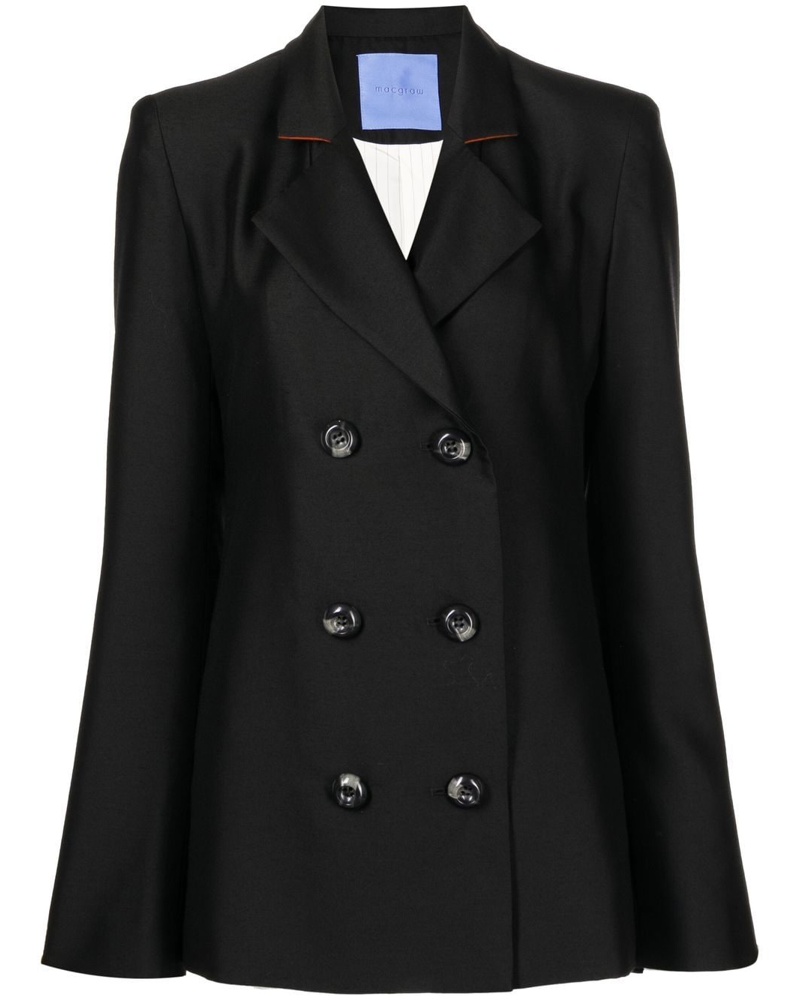 macgraw Damen Doppelreihiger Stereotype Blazer