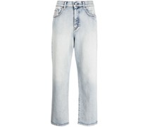 Gerade Cropped-Jeans