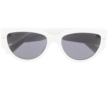 Cat-Eye-Sonnenbrille mit Eyelike-Schild