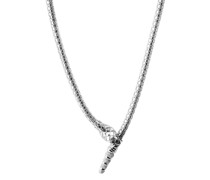 Snake diamond choker necklace