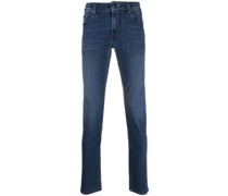 Halbhohe Leonardo Straight-Leg-Jeans