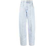 Weite High-Rise-Jeans