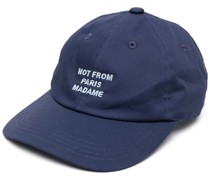 Baseballkappe mit Slogan-Stickerei
