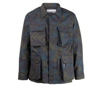 Military-Jacke mit Camouflage-Print