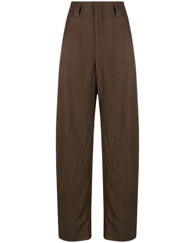 Christophe Lemaire Damen High-Waist-Hose mit weitem Bein