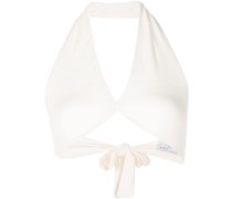 Neckholder-Top mit Schnürung
