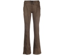 Hose aus Faux Wildleder