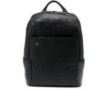 Rucksack aus Leder mit Logo