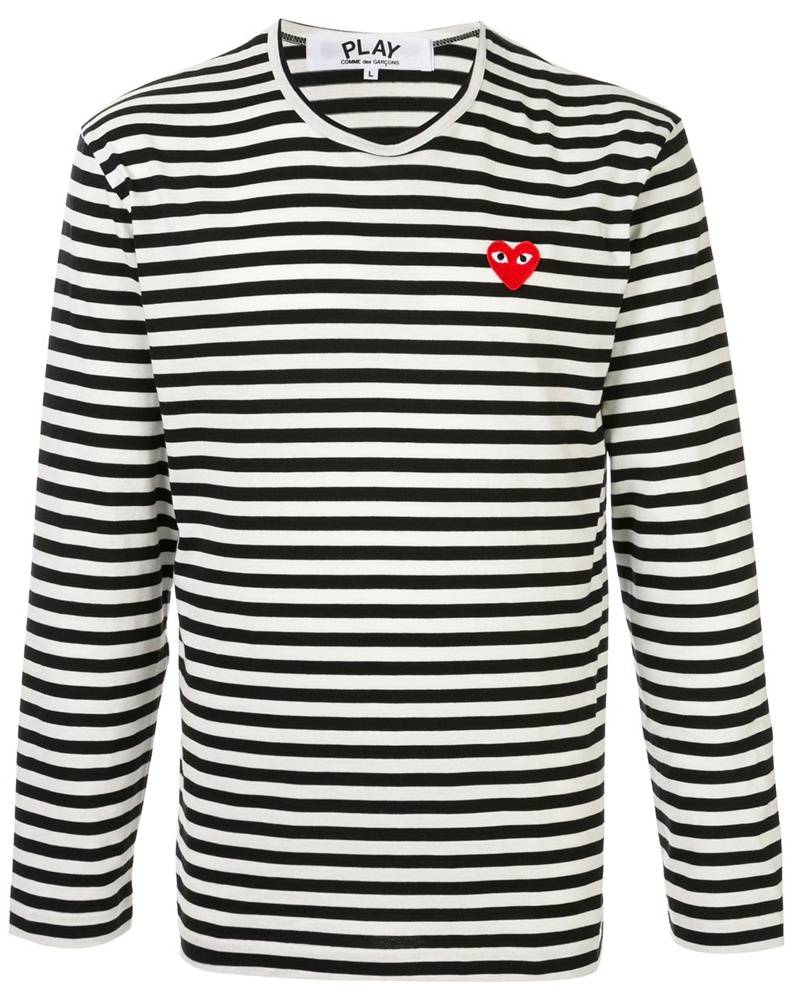 comme des garcons streifenshirt