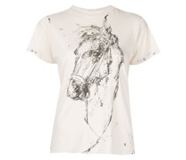 T-Shirt mit Pferde-Print